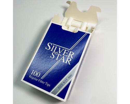 Фильтры для самокруток Silver Star Regular 8/15мм BOX (100)